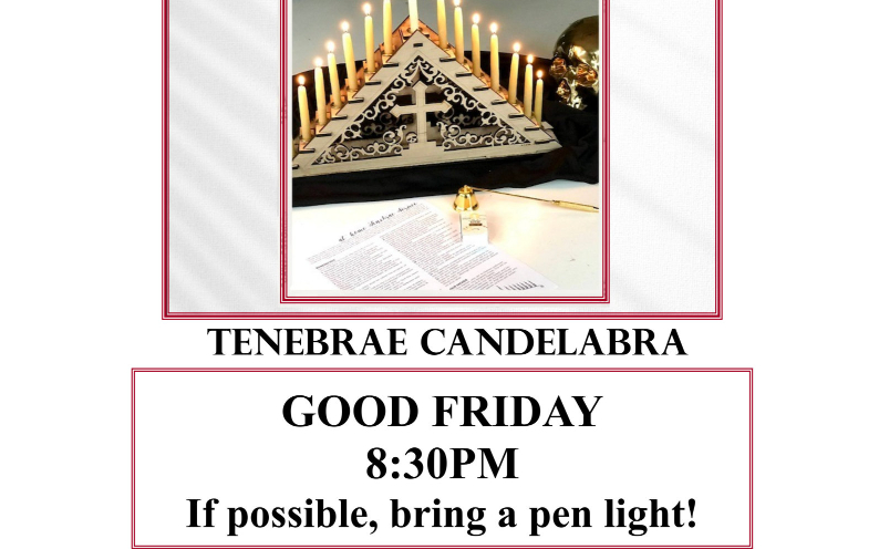 Good Friday Tenebrae Candelabra