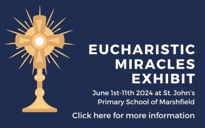June 1st to 11th 2024, Eucharistic Miracles of the World Exhibit